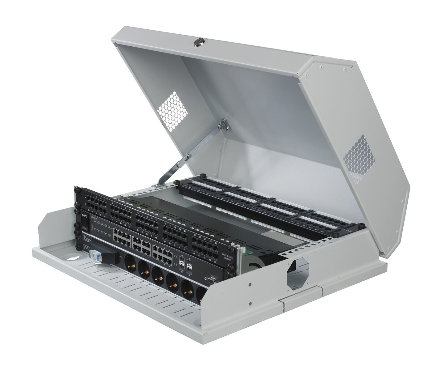 Lanview RWSLMWH rack cabinet 8U Wall mounted rack White