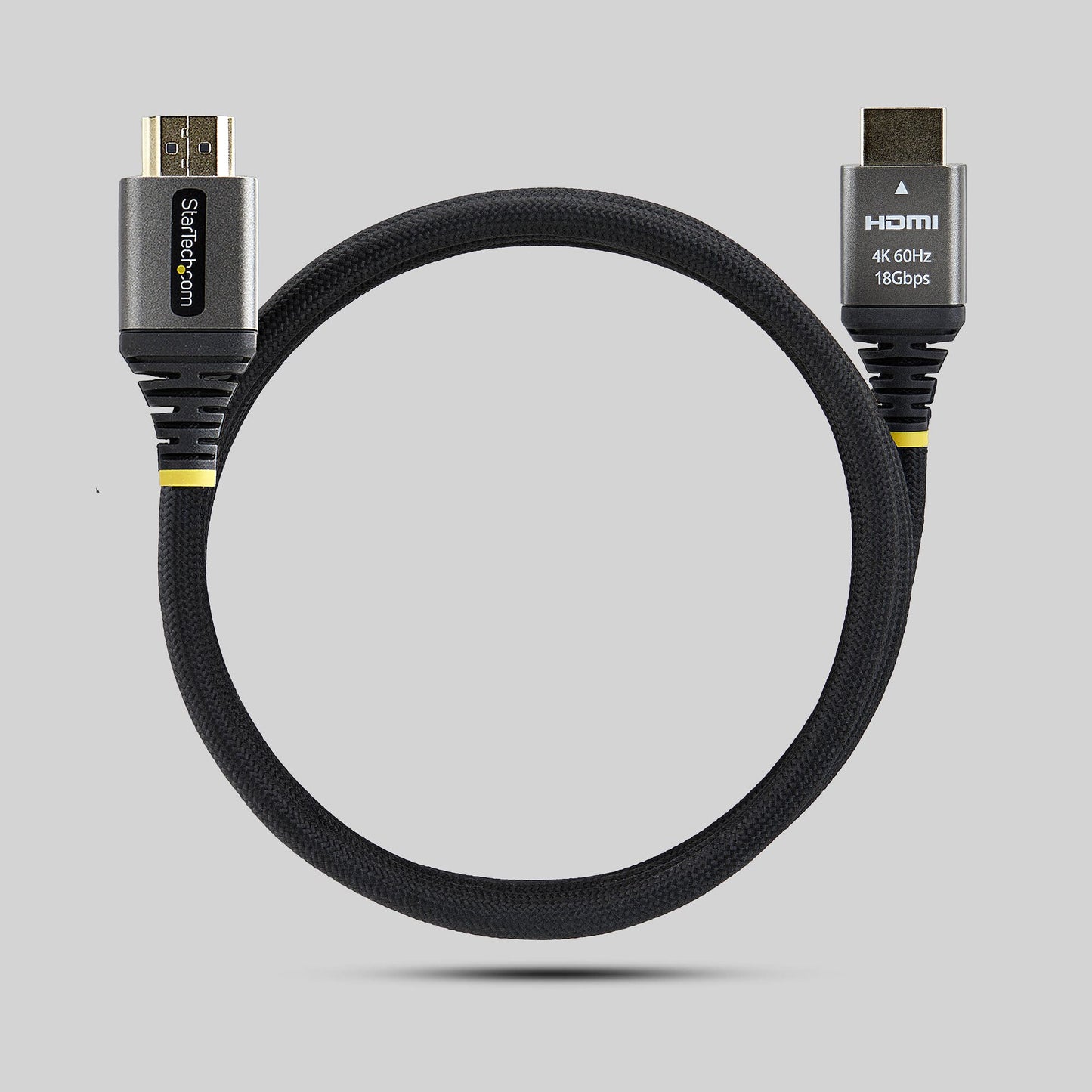 StarTech.com 1m (3ft) Premium Certified High Speed HDMI Cable, Ultra Flexible HDMI Cable, 4K 60Hz/1440p 144Hz w/HDR10/ARC, 18Gbps, High Flex Braided HDMI Cord