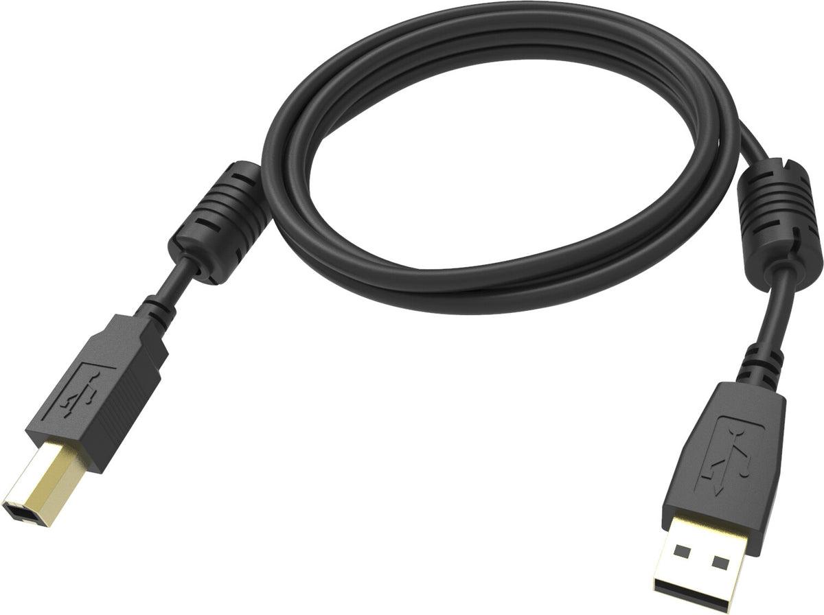 Vision TC 2MUSB/BL 1 USB cable USB 2.0 2 m USB A USB B 0.48 Gbit/s Black