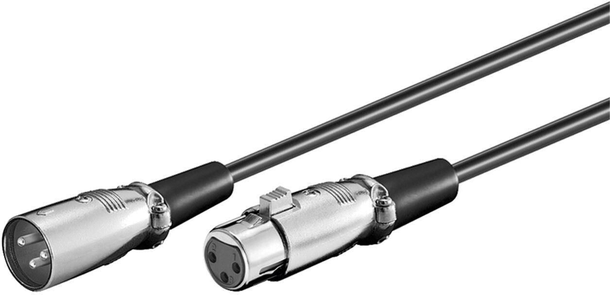 Microconnect XLRMF5 audio cable 5 m XLR Black