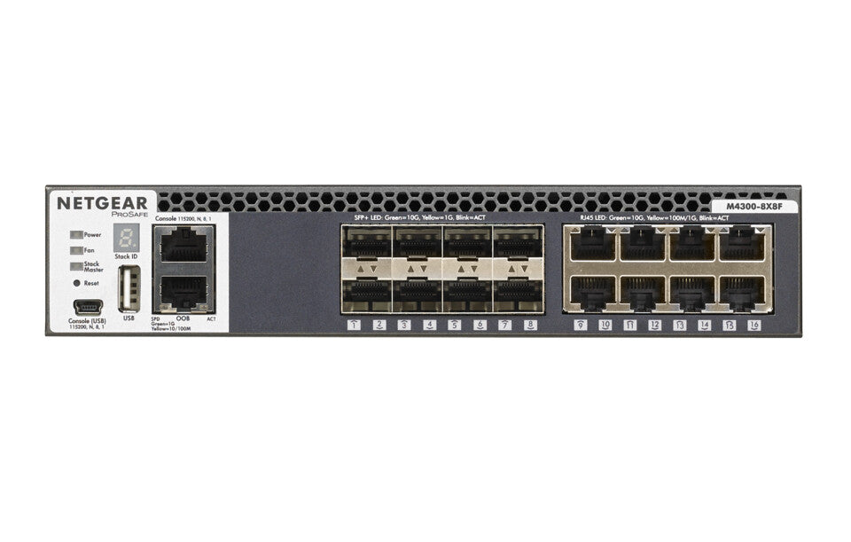 NETGEAR XSM4316S Managed L3 10G Ethernet (100/1000/10000) 1U Black