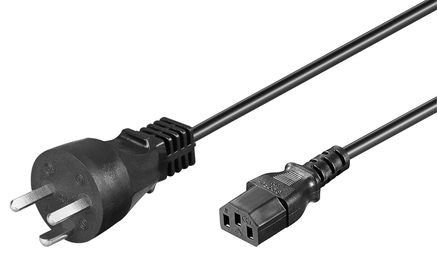 Microconnect PE120418 power cable Black 1.8 m Power plug type K C13 coupler