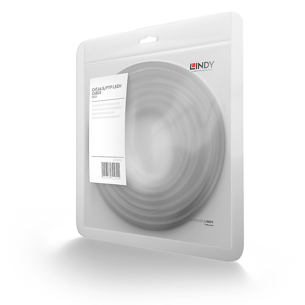Lindy 5m Cat.6A S/FTP LSZH Network Cable, Grey