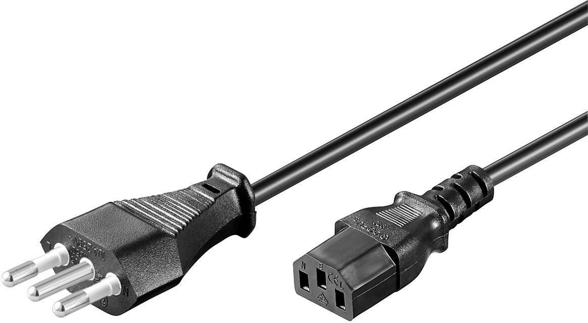 Microconnect PE100430 power cable Black 3 m Power plug type L C13 coupler