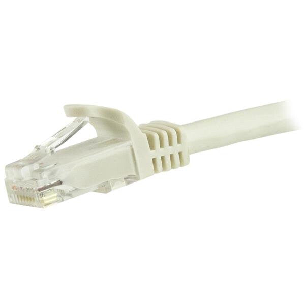 StarTech.com 3m CAT6 Ethernet Cable - White CAT 6 Gigabit Ethernet Wire -250MHz 100W PoE RJ45 UTP Network/Patch Cord Snagless w/Strain Relief Individually Tested