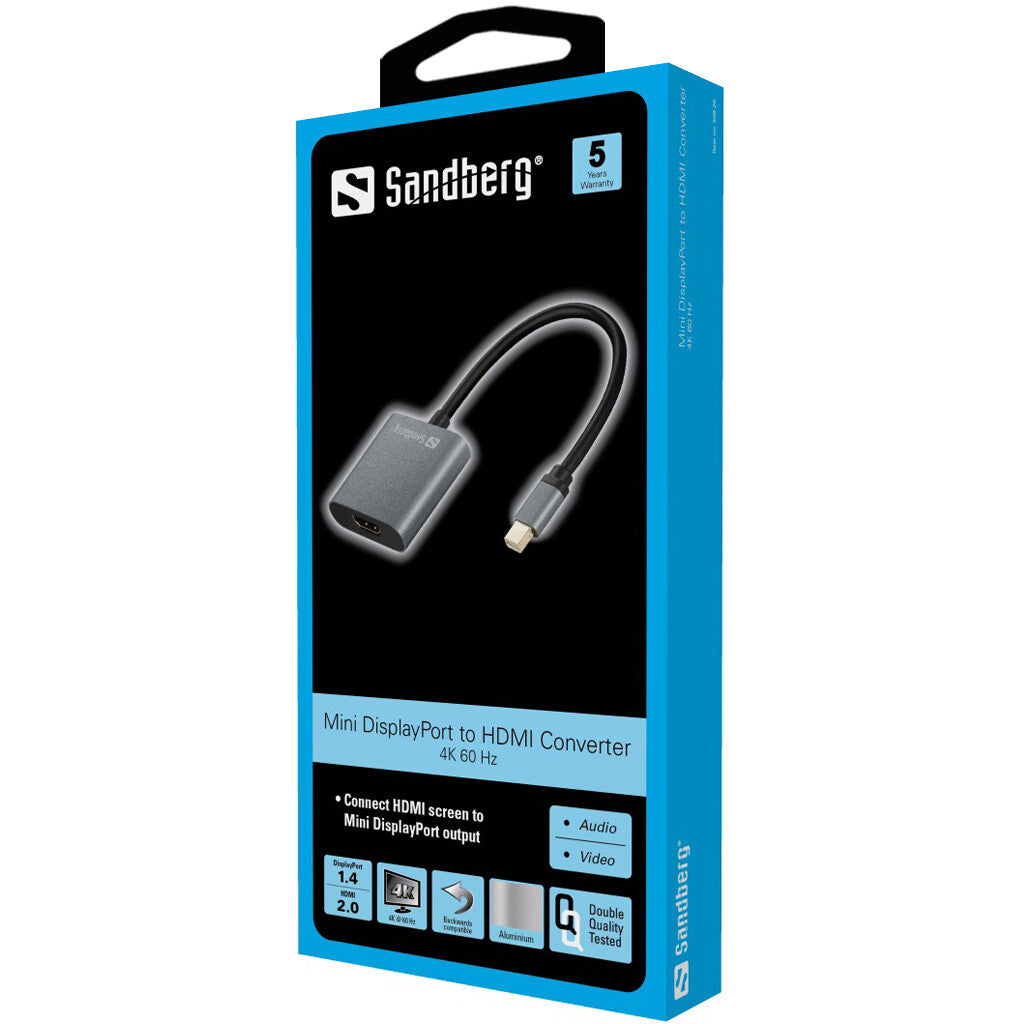 Sandberg Adapter MiniDP1.4>HDMI2.0 4K60