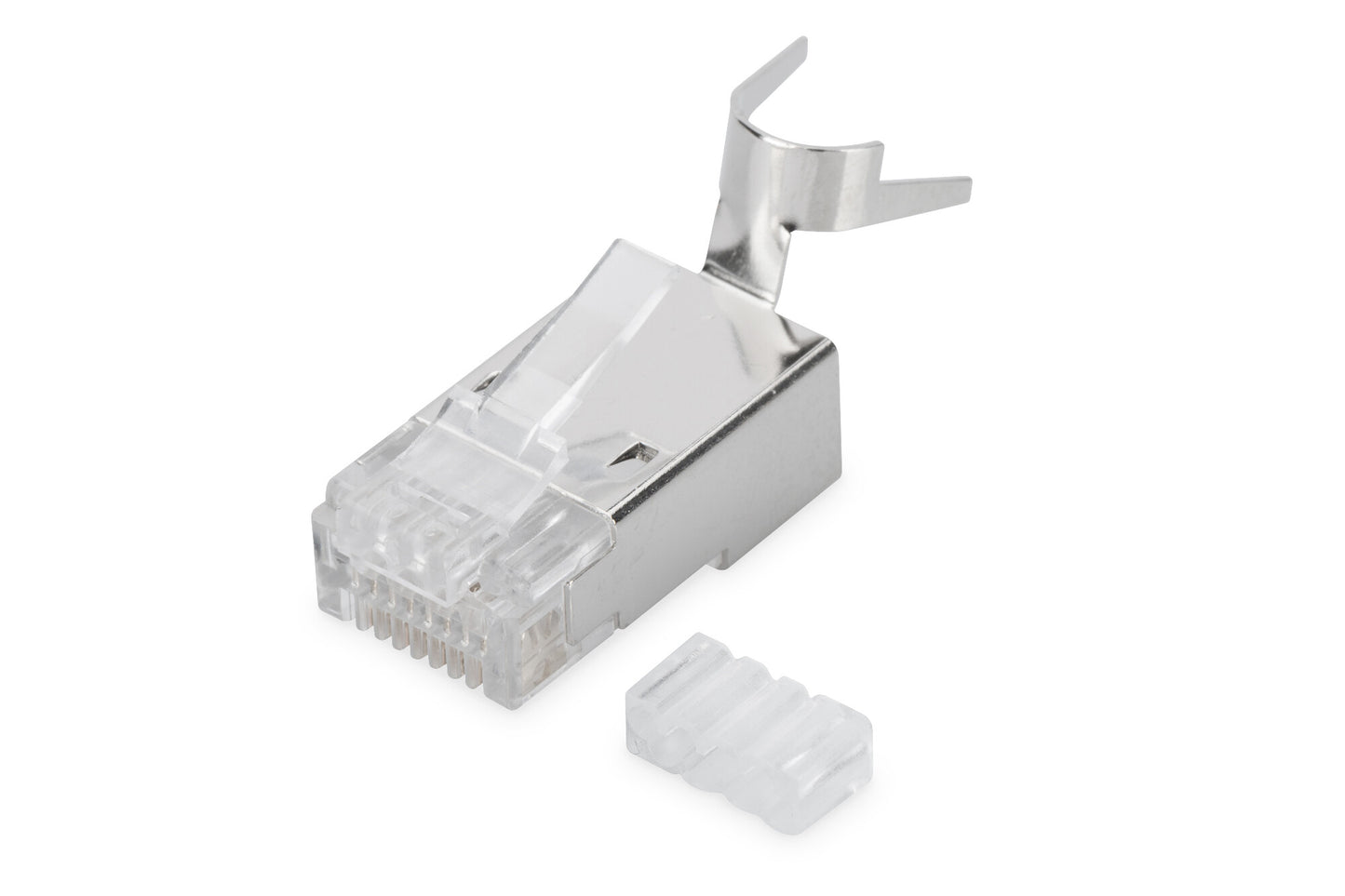 Digitus Modular Plug for Round Cable, CAT 6A, shielded, Pass through connector