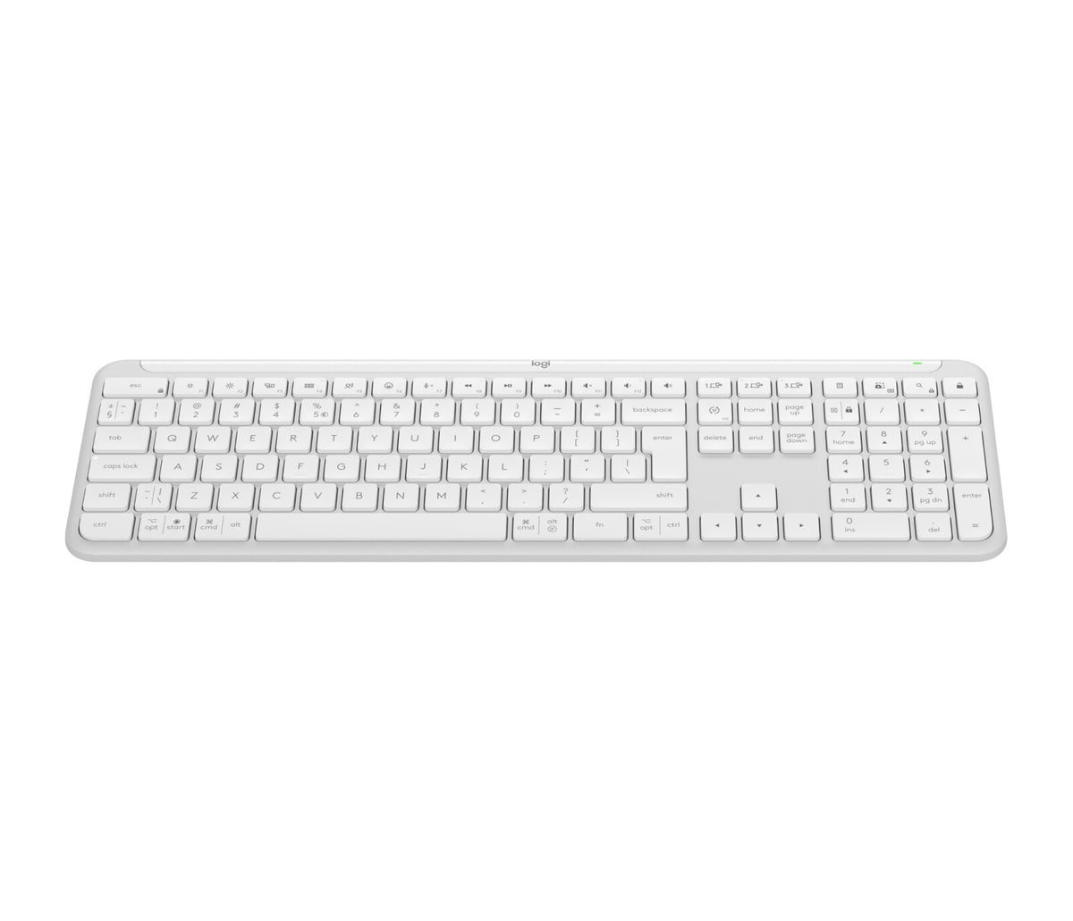 Logitech Signature Slim K950 keyboard Office RF Wireless + Bluetooth QWERTY US International White