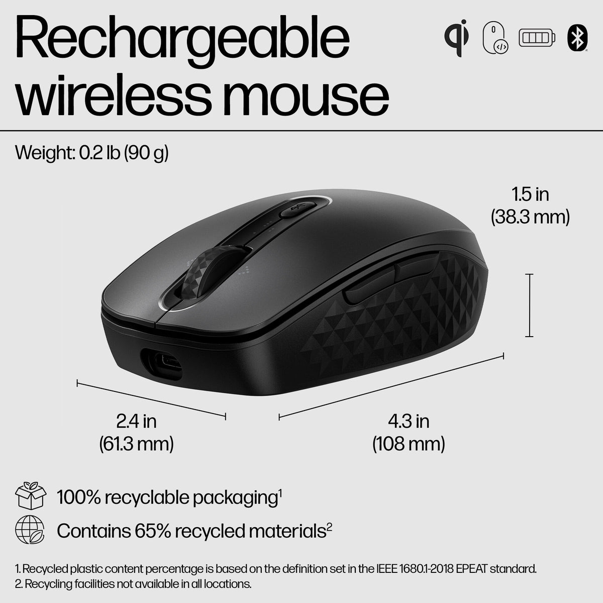 HP 695 Rechargeable Wireless Mouse