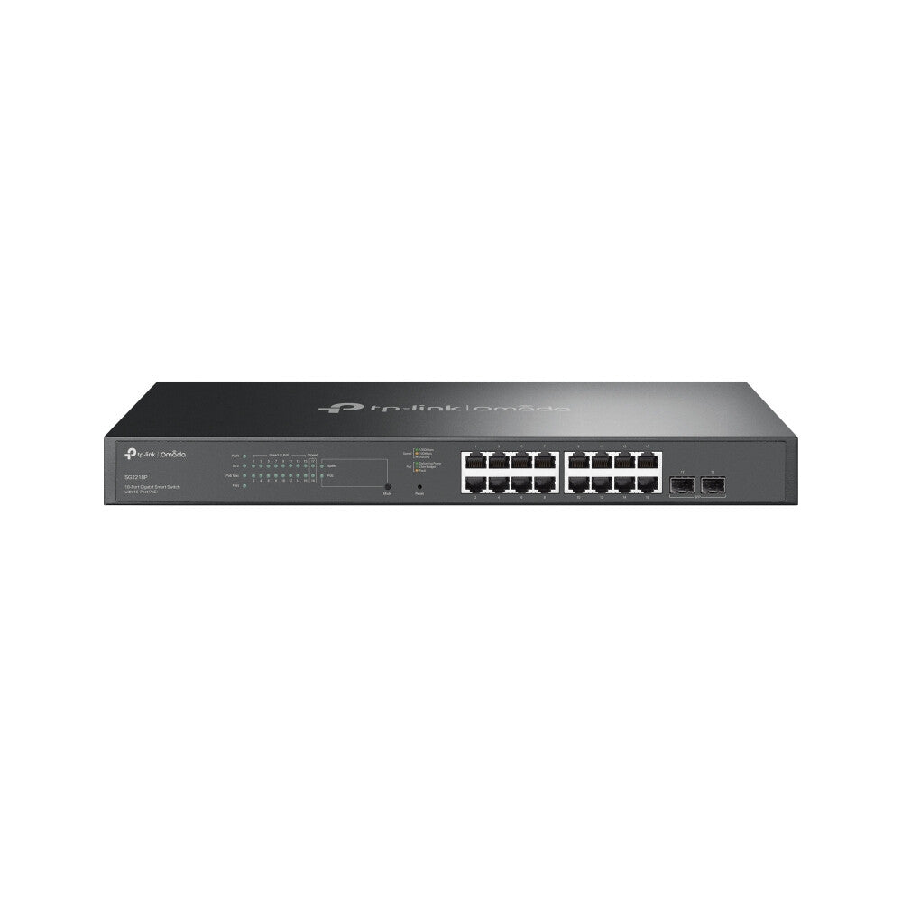 TP-Link Omada 18-Port Gigabit Smart Switch with 16-Port PoE+, Managed