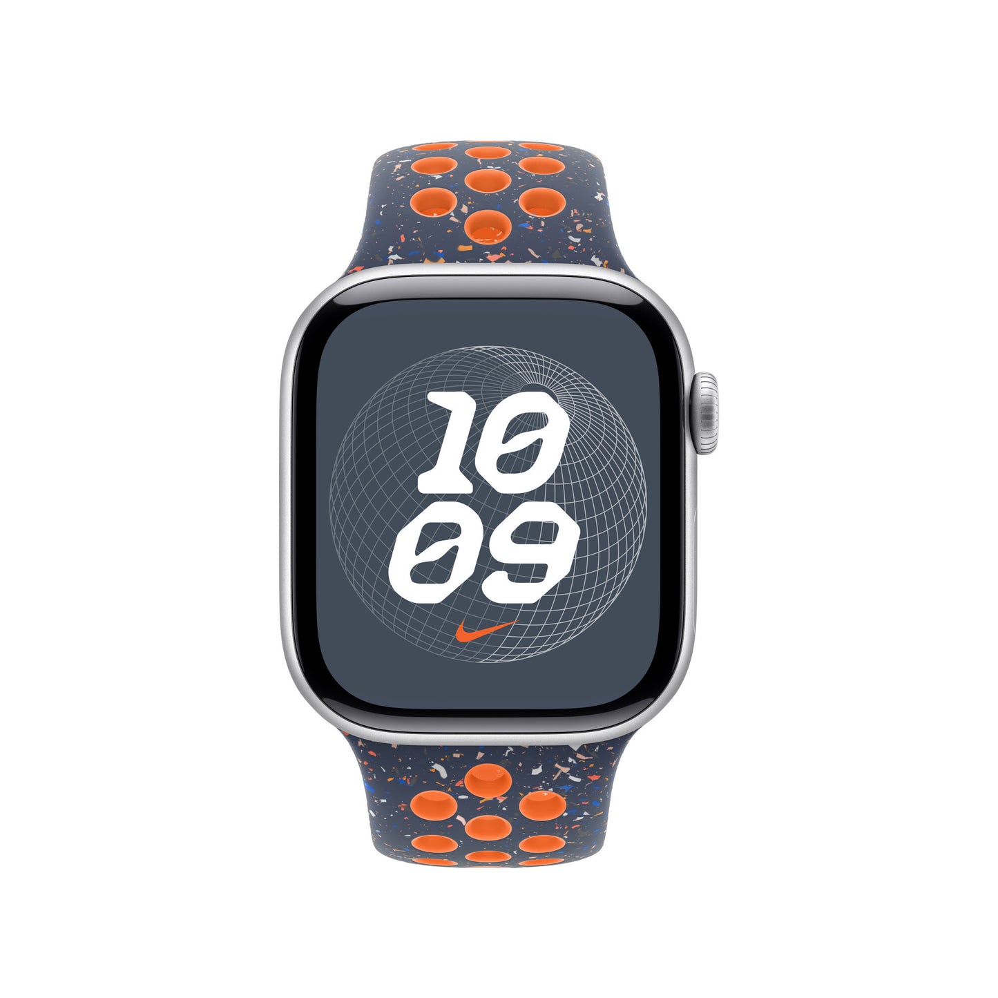 Apple MC2E4ZM/A smart wearable accessory Band Blue, Orange Fluoroelastomer