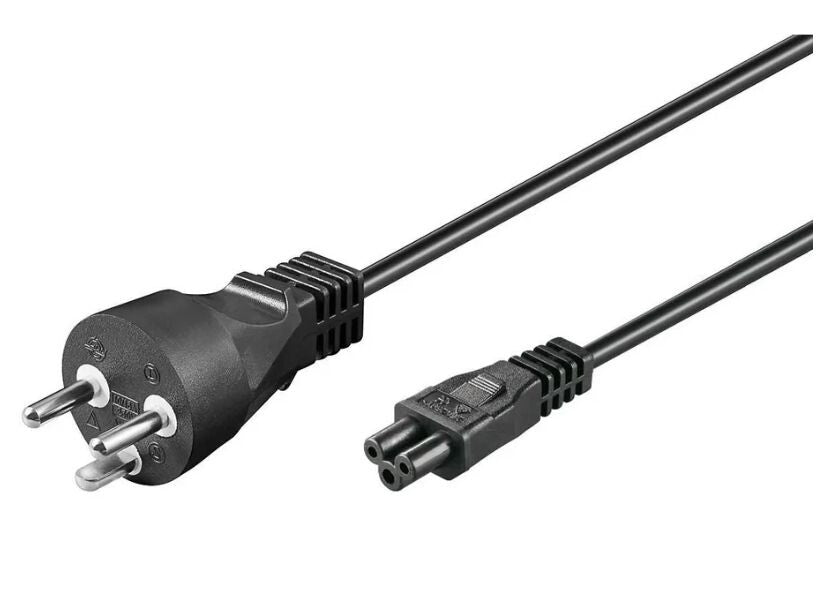Microconnect PE120819 power cable Black 1.8 m Power plug type K C5 coupler