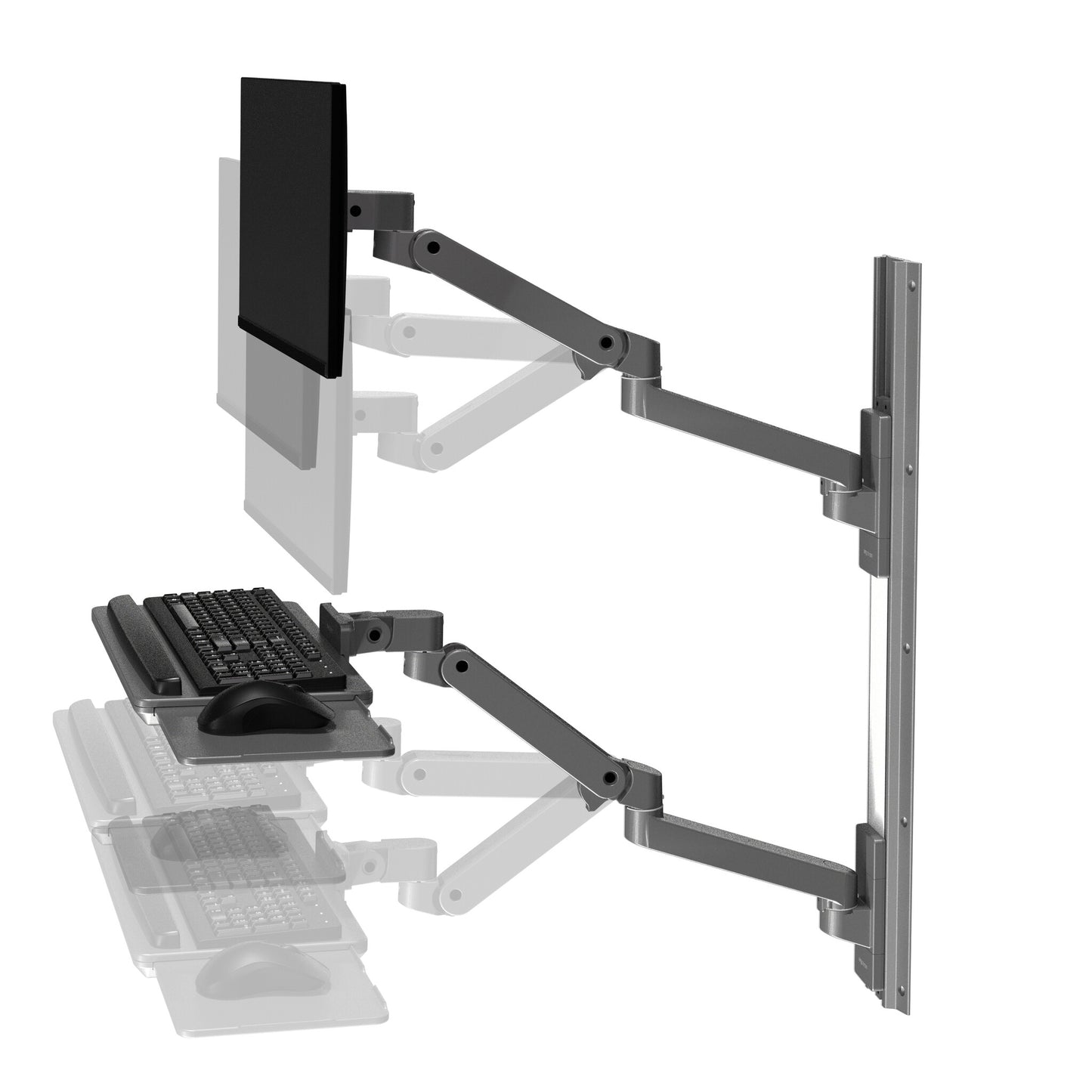 Ergotron LX Pro Series 45-696-293 monitor mount / stand 86.4 cm (34") Wall Dark Grey