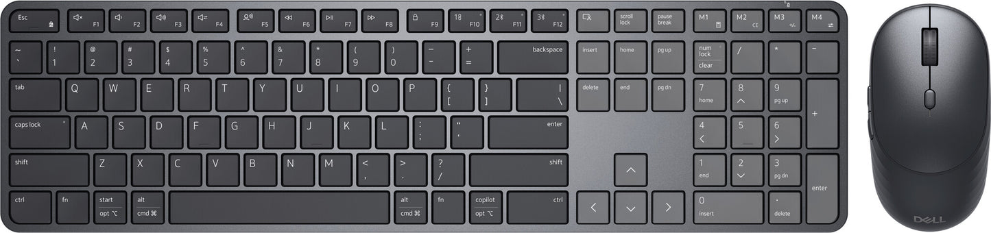 DELL Pro 7 Slim KM726 keyboard Mouse included Home/Office RF Wireless + Bluetooth Black