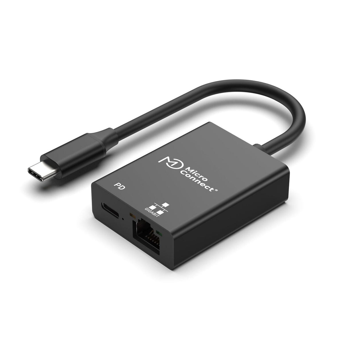 Microconnect USB3.1CETHPDBA cable gender changer USB C RJ-45 Black