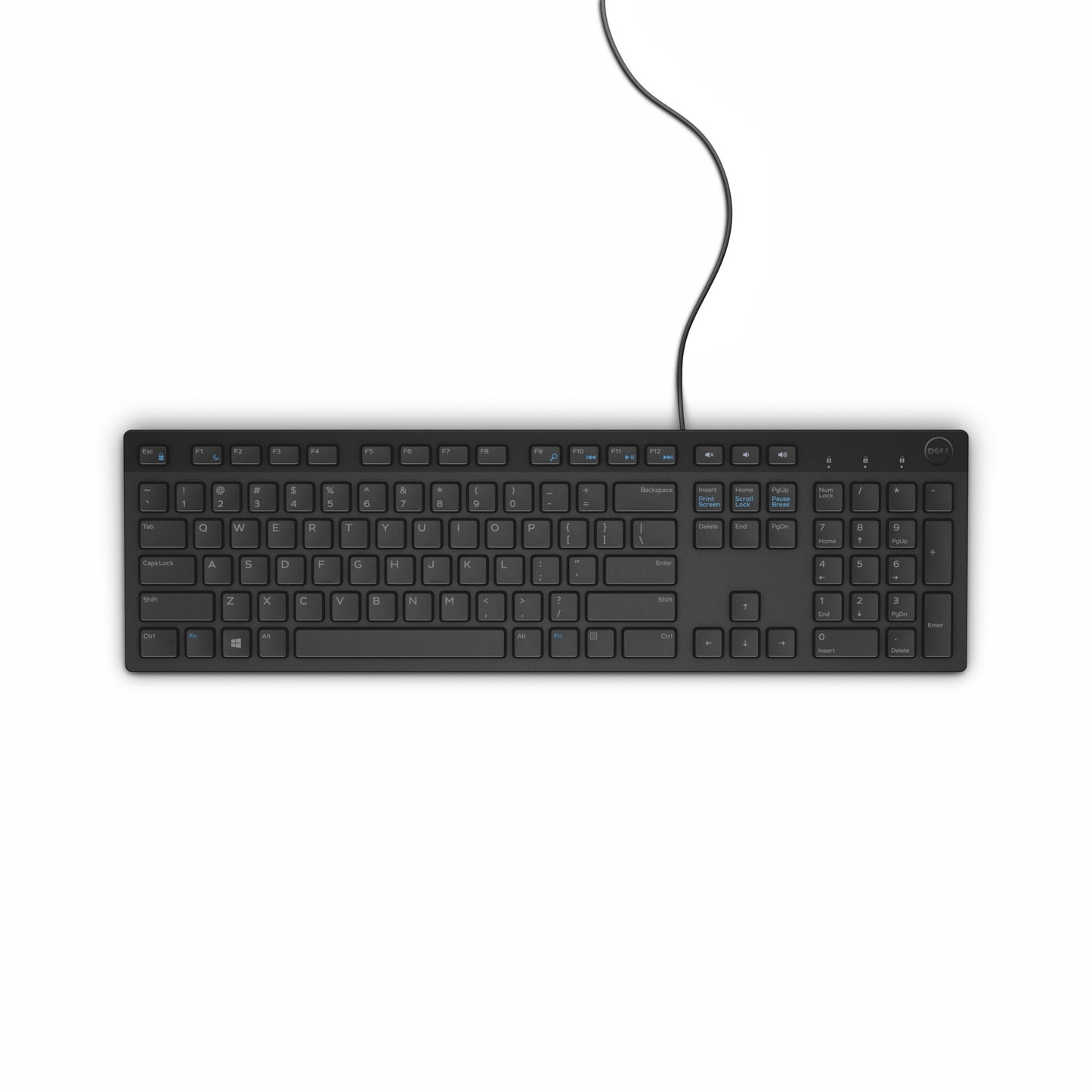 DELL Wired Keyboard - KB216 - Danish (QWERTY) - Black