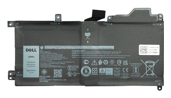 DELL Latitude 7200/7210 2-in-1 2C 38Wh OEM: D9J00 KWWW4