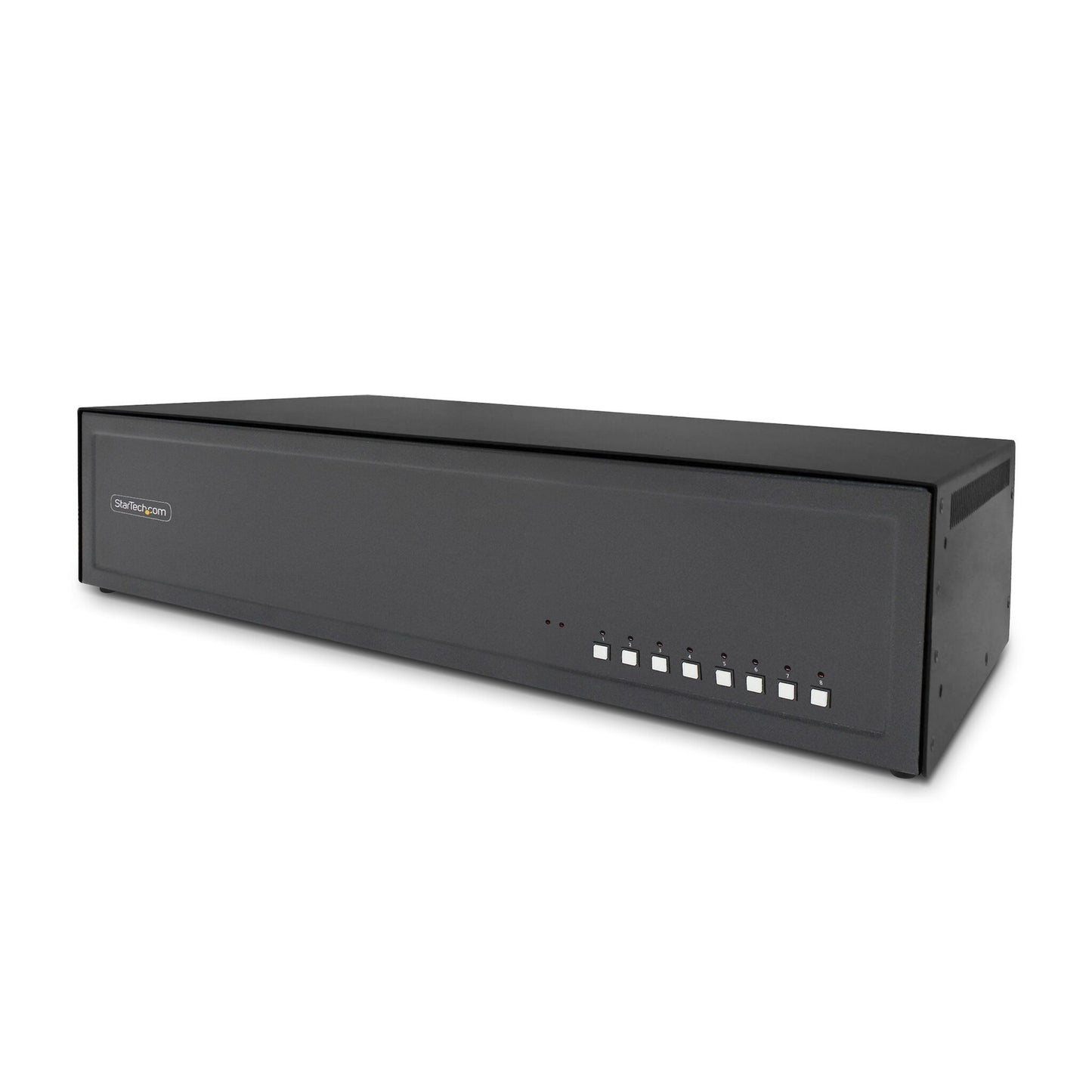 StarTech.com Secure 8-Port Dual-Monitor KVM Switch, DisplayPort, 4K 60Hz, NIAP 4.0 Desktop KVM, Metal Housing, Made in the USA