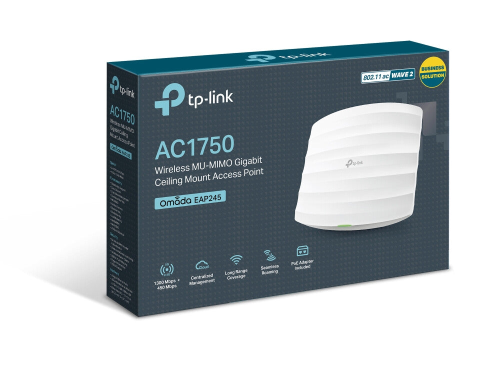 TP-Link Omada AC1750 Wireless MU-MIMO Gigabit Ceiling Mount Access Point