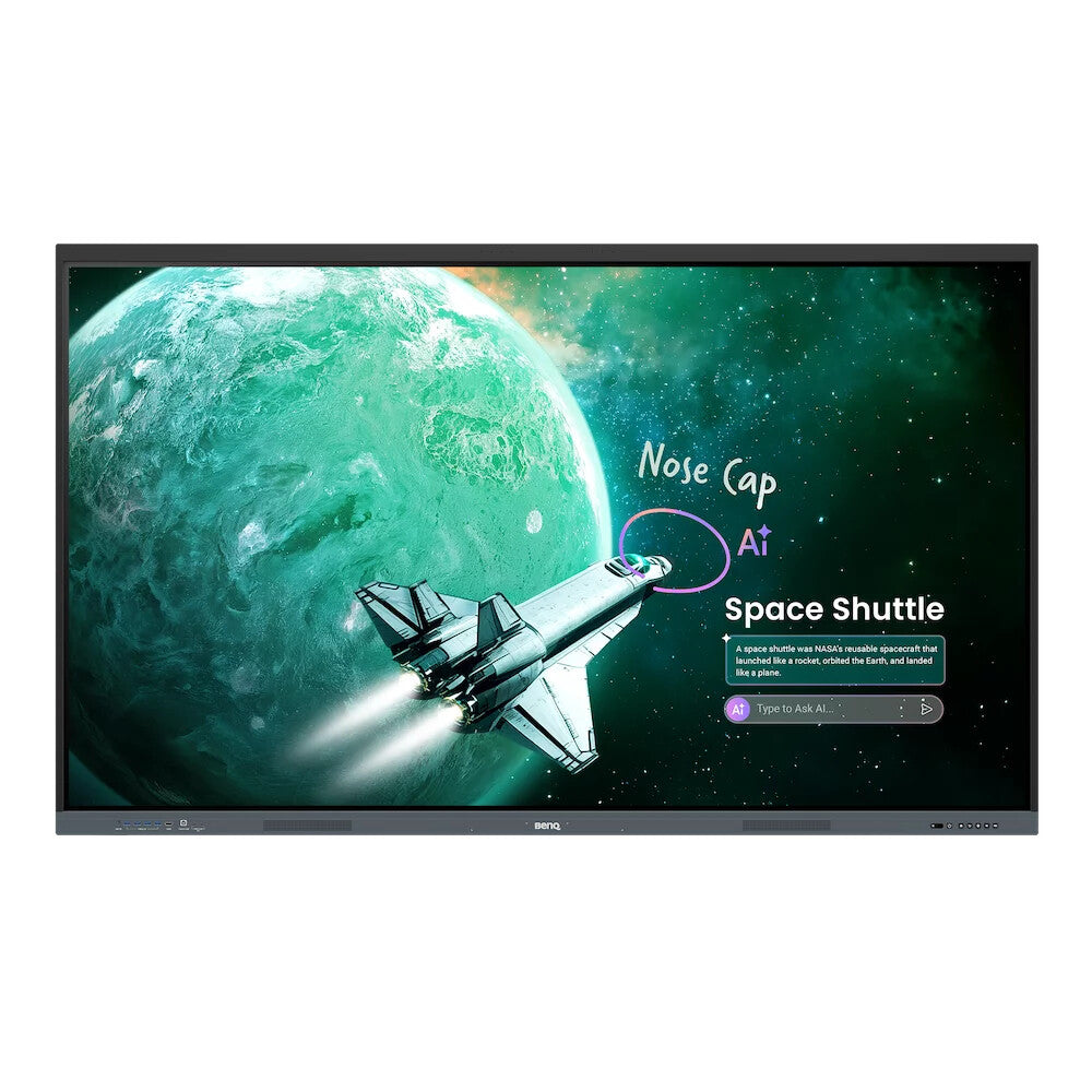 BenQ RE8605E interactive whiteboard 2.18 m (86") 3840 x 2160 pixels Touchscreen Black USB