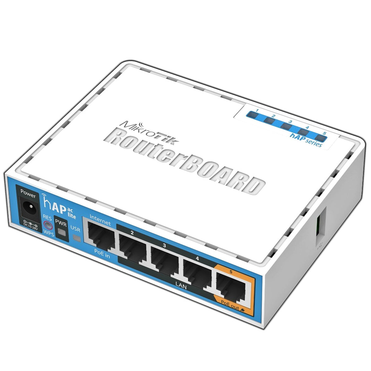 Mikrotik HAP ac lite 733 Mbit/s White wireless access point