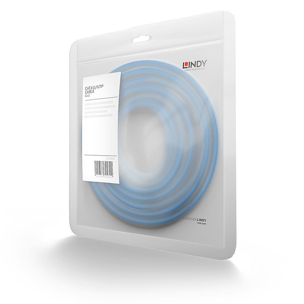 Lindy 5m Cat.6 U/UTP Network Cable, Blue