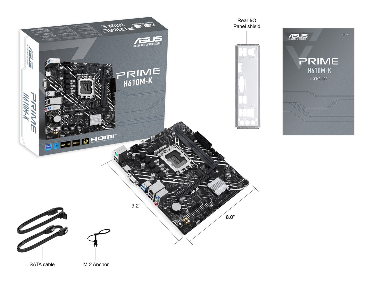 ASUS Prime H610M-K Intel H610 LGA 1700 micro ATX