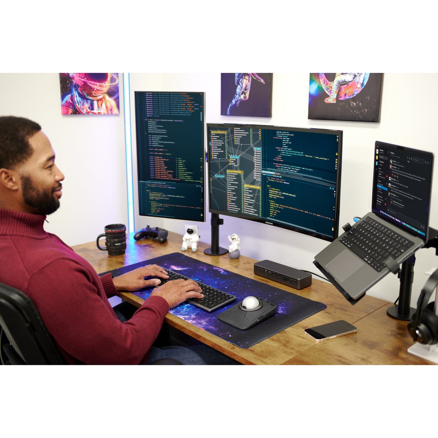 Kensington SmartFit Ergo Dual Extended Monitor Arm