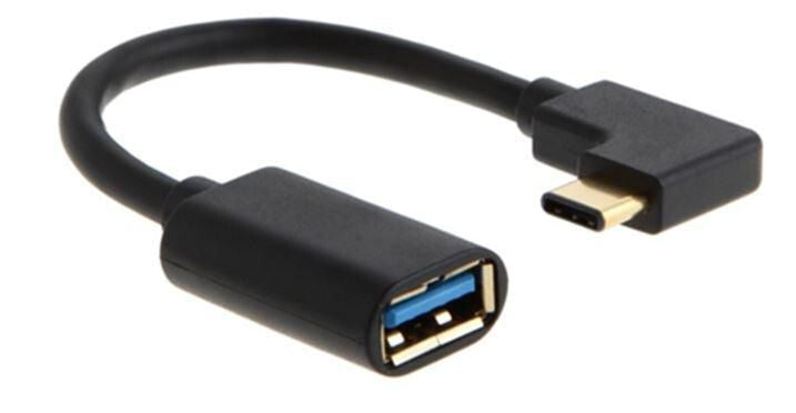 Microconnect USB3.1CAF05BH-ANG cable gender changer USB Type C USB-A Black