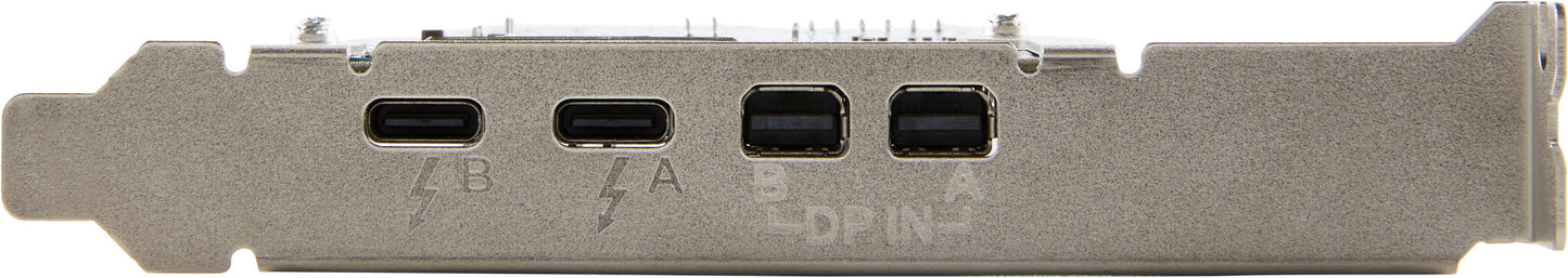 HP Crd Dual TBT4 PCIe x4 LP interface cards/adapter Internal