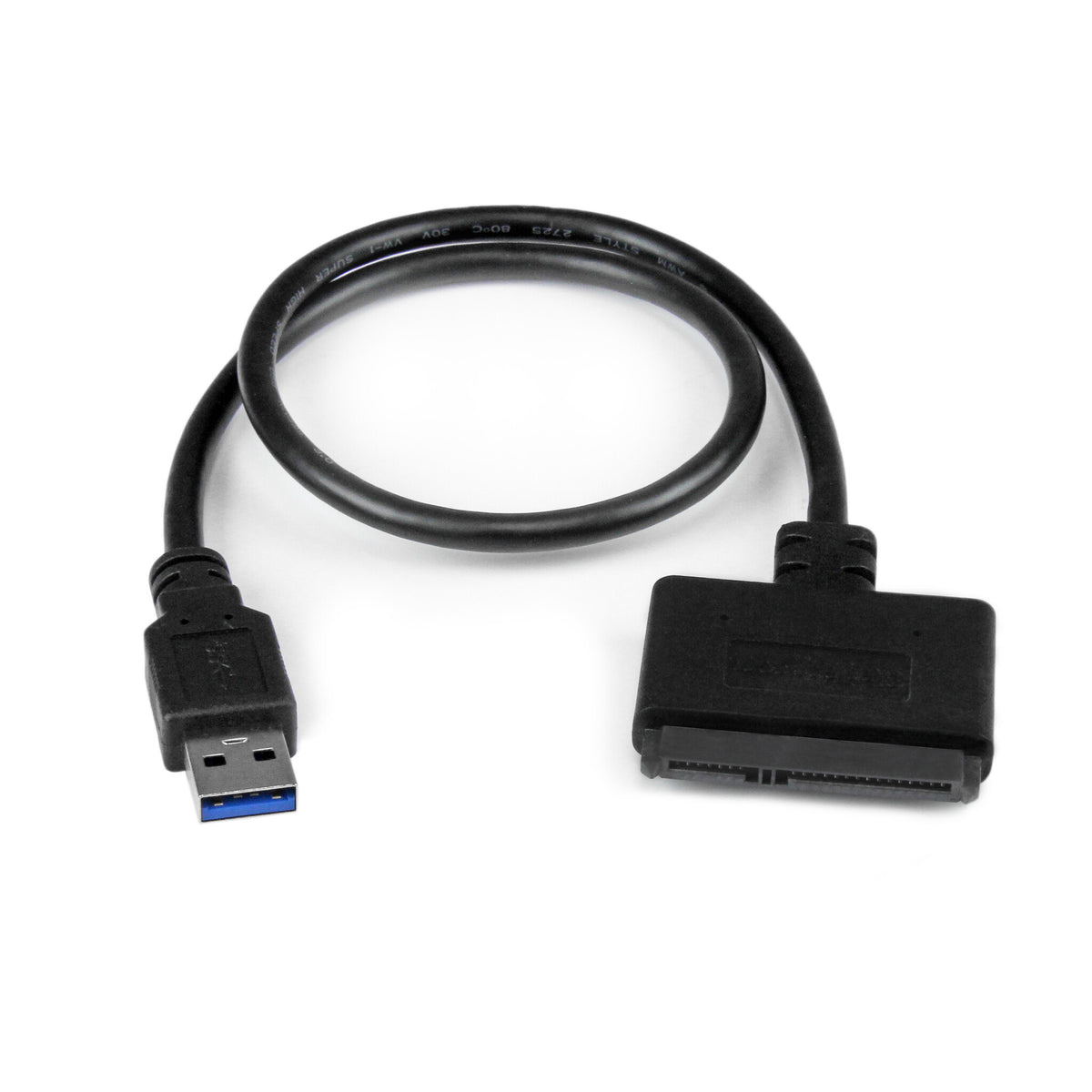 StarTech.com SATA to USB Cable, USB 5Gbps to 2.5in SATA I II III Hard Drive Adapter, External Converter for SSD or HDD Data Transfer