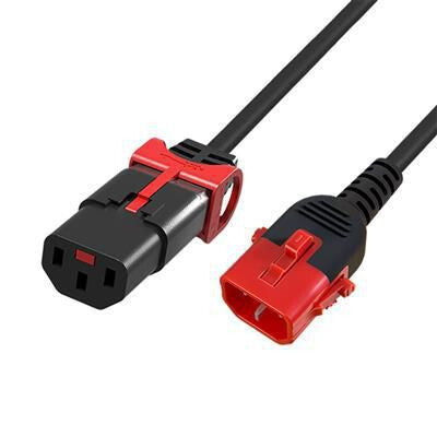 Microconnect MC-DUALC13C14S-0.5 power cable Black 0.5 m C13 coupler C14 coupler