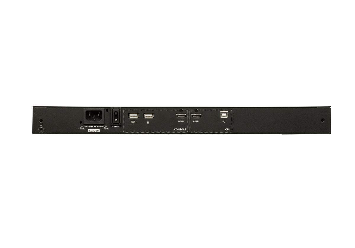 ATEN CL3700NW rack console 47 cm (18.5") 1920 x 1080 pixels Metal, Plastic Black 1U