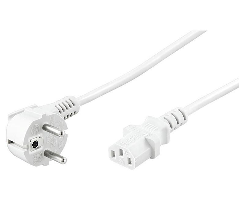 Microconnect PE010450W power cable White 5 m Power plug type E+F C13 coupler
