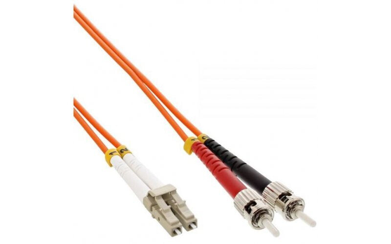 Mercodan 40400072 InfiniBand/fibre optic cable LC ST Multicolour, Orange