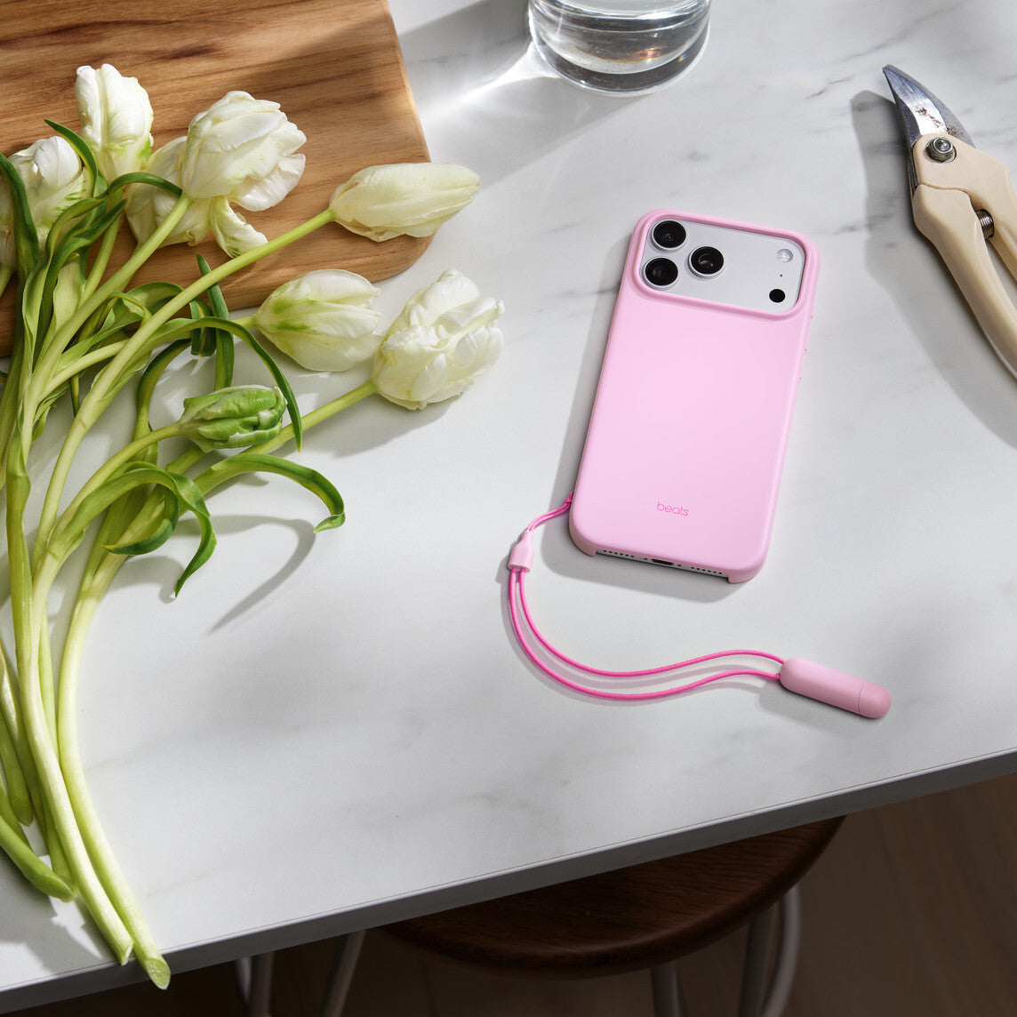 Apple Beats iPhone 17 Pro Max Kickstand Case with MagSafe and Camera Control - Pebble Pink
