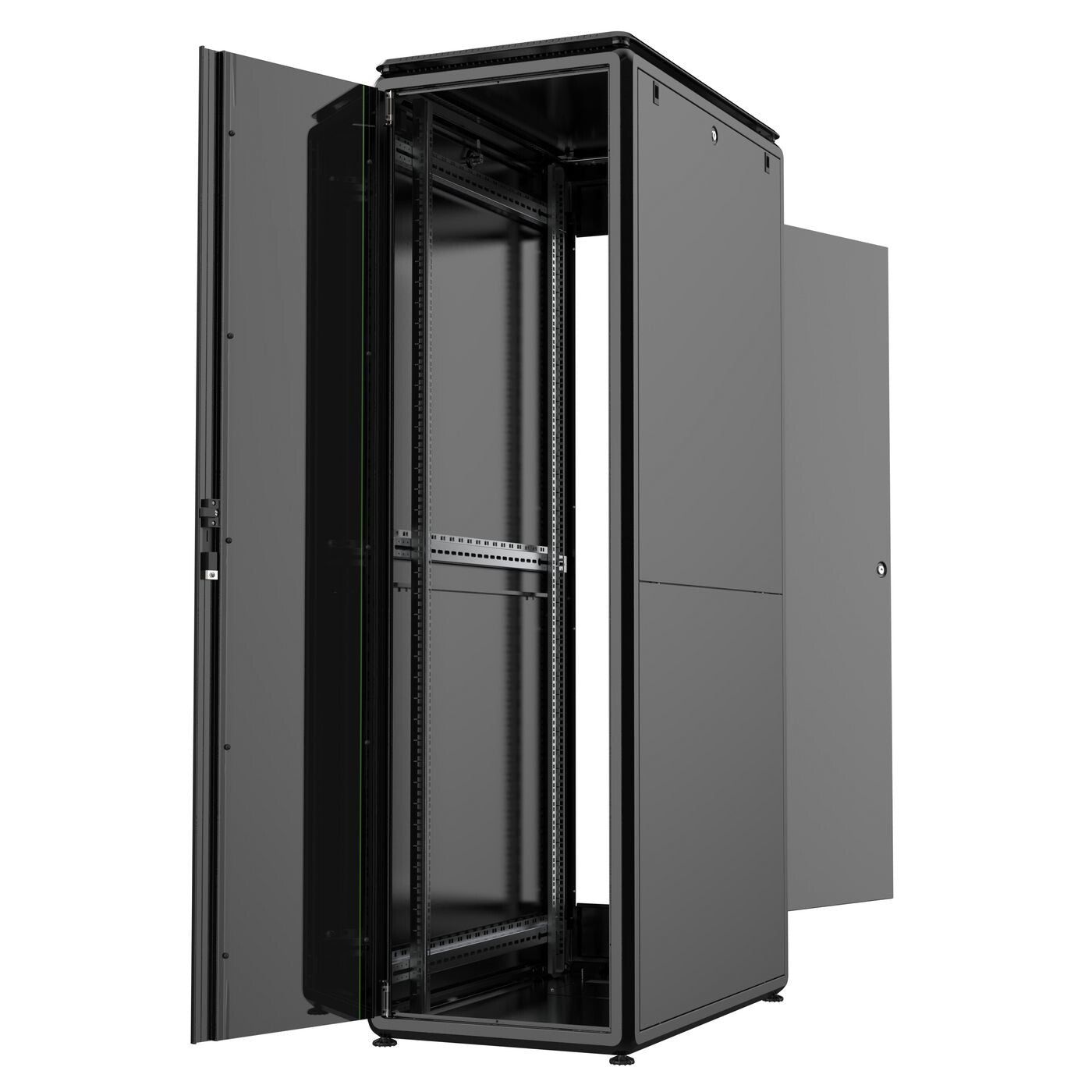 Lanview RDL42U61BL rack cabinet 42U Freestanding rack Black