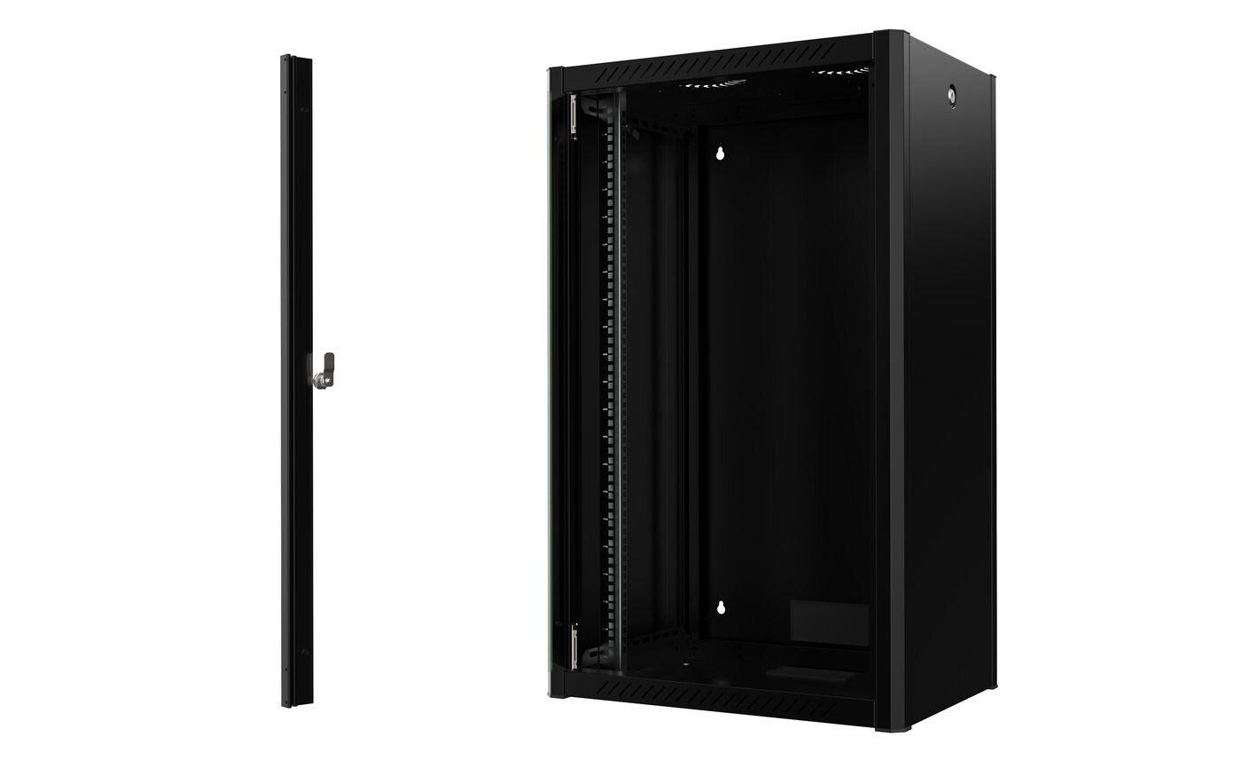 Lanview RWP20U45BL rack cabinet 20U Wall mounted rack Black