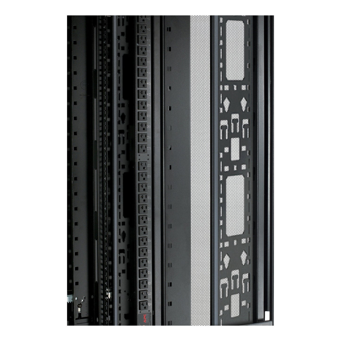 APC NetShelter Cable Management, Vertical Cable Manager, for NetShelter SX 42U, Set of 2, Black, 117 x 1930 x 130 mm