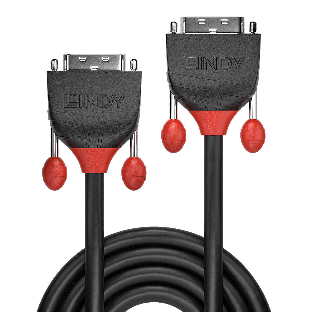 Lindy 1m DVI-D Dual Link Cable, Black Line