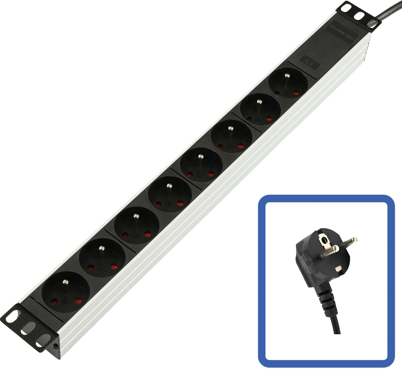 Lanview TUPS032 power distribution unit (PDU) 1U Black