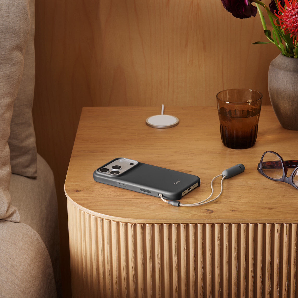 Apple Beats iPhone 17 Pro Kickstand Case with MagSafe and Camera Control - Granite Grey