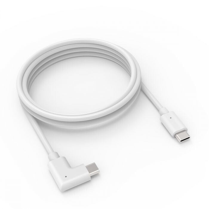 Compulocks 6ft Charge & Data USB-C to USB-C 90-Degree Cable Right Angle White