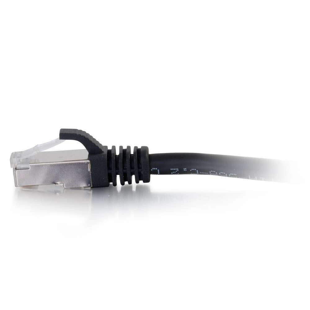 C2G 1.5m Cat6a Booted Shielded (STP) Network Patch Cable - Black