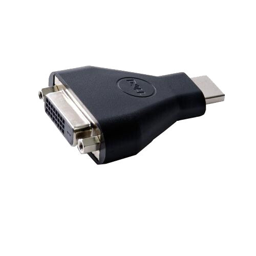 DELL 492-11681 cable gender changer 19-pin HDMI-A M 24-pin DVI FM Black