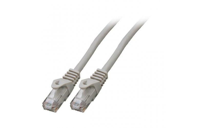 Mercodan Patchkabel KAT6 UTP, Grå, 7,5m, Halogenfri, 2x4xAWG24 LSZH, Polybag, CCA networking cable Grey 7.5 m Cat6 U/UTP (UTP) Round