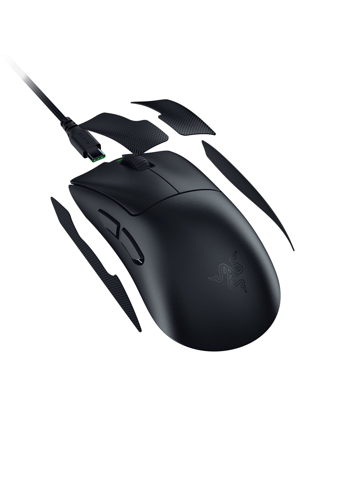 Razer DeathAdder V4 Pro mouse Gaming Right-hand RF Wireless + USB Type-A Optical 45000 DPI