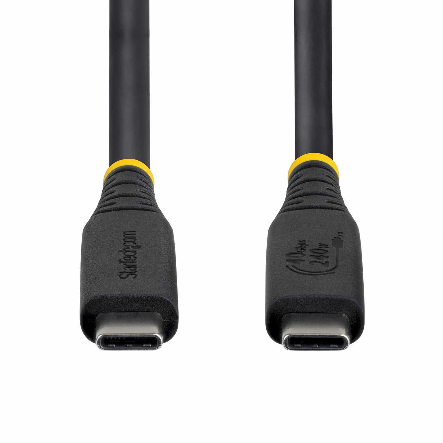 StarTech.com 1m (3ft) USB4 Cable, 40Gbps, USB-IF Certified USB-C Cable, 240W PD, 8K 60Hz/4K 240Hz DP2.1 DP40, TPE Jacket, Thunderbolt 4 Compatible - Black USB-C Cord