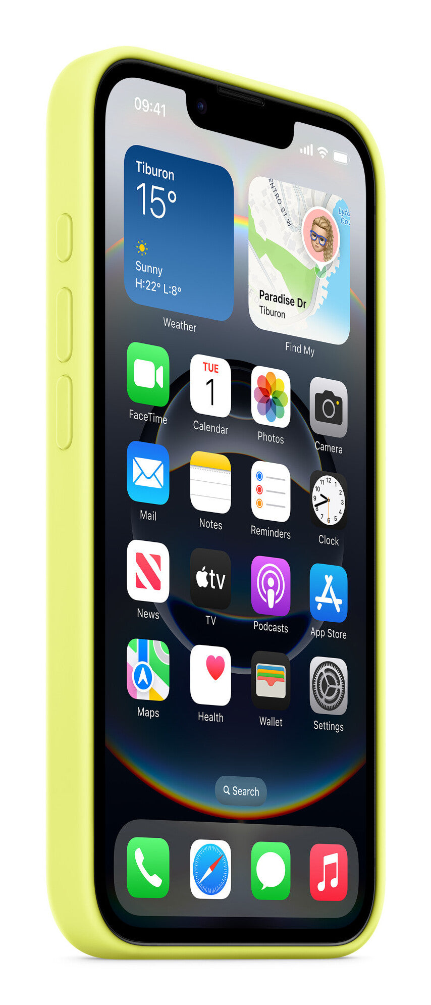 Apple MGYW4ZM/A mobile phone case 15.5 cm (6.1") Cover Yellow
