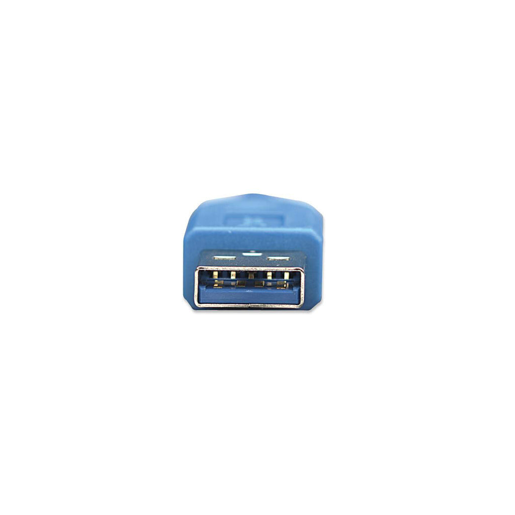 Manhattan USB-A Extension Cable, 2m, Male to Female, USB 3.0 (aka USB 3.2 Gen 1), 5 Gbps, SuperSpeed USB, Blue, Lifetime Warranty, Equivalent to USB3SEXT2MBK except colour